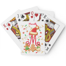 Monogram Custom Gingerbrett Red