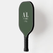 Monogram Custom Initials Pickleball Paddle - Green (Links)