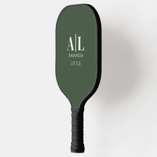 Monogram Custom Initials Pickleball Paddle - Green (Links)