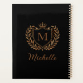Monogram Custom Luxury Black Gold mit elegantem Sc Planer (Rückseite)