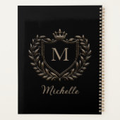 Monogram Custom Luxury Black Gold mit elegantem Sc Planer (Rückseite)