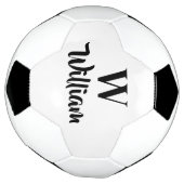 Monogram Custom Name Classic Sports Fußball (Gedreht)