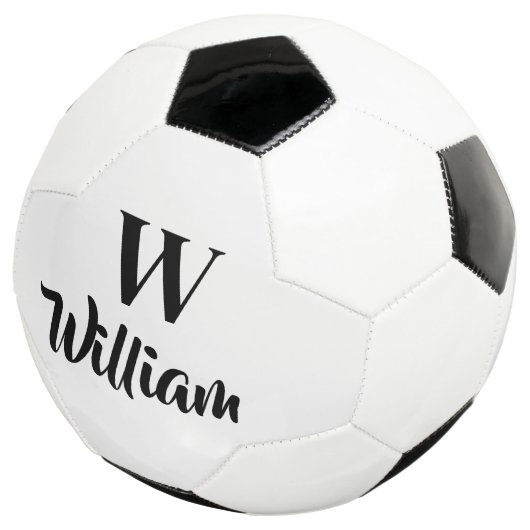 Monogram Custom Name Classic Sports Fußball (Dreiviertel)