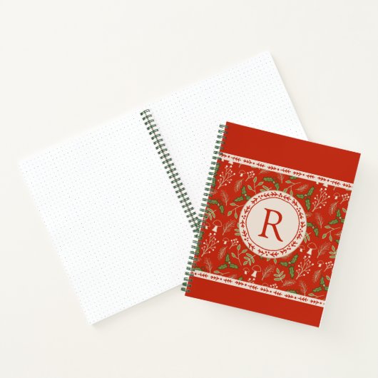 Monogram Custom Spiral Notebook Notizblock (Innenseite)