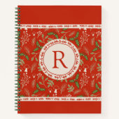 Monogram Custom Spiral Notebook Notizblock (Vorderseite)