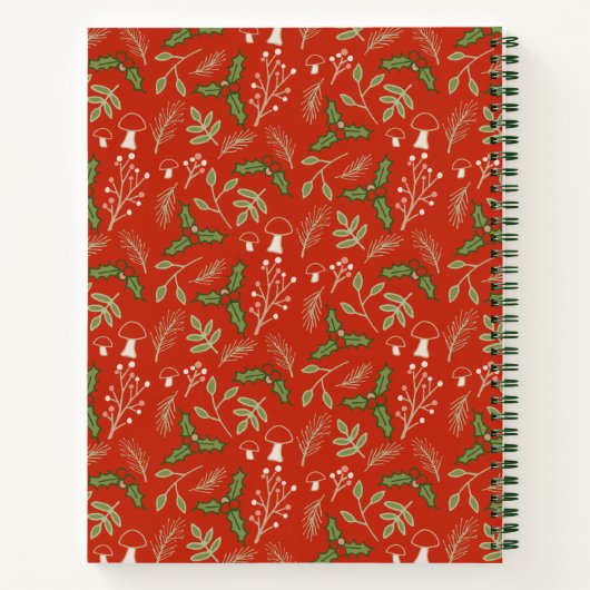 Monogram Custom Spiral Notebook Notizblock (Rückseite)