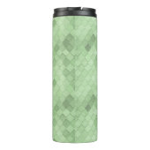 Monogram Custom Text Green Soft bunt diagonal Thermosbecher (Rückseite)