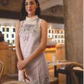 Monogram Custom Watercolor Floral Schürze