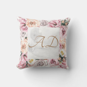 MONOGRAM CUSTOMIZE Rose Rahmen Kissenprint Kissen