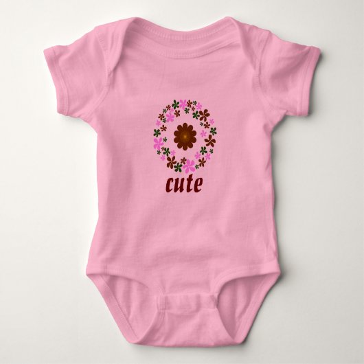 Monogram Customize Wedding Baby Strampler (Vorderseite)