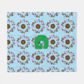 Monogram Customize Wedding Wohngestaltung Fleecedecke (Vorderseite (Horizontal))