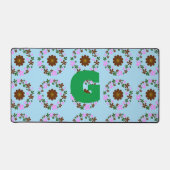 Monogram Customize Wedding Wohngestaltung Schreibtischunterlage (Vorderseite)