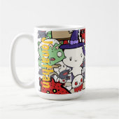 Monogram cute cartoon drawing colorful birthday kaffeetasse (Links)