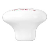 Monogram cute strawberry kawaii keramikknauf (Seitenansicht)