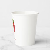 Monogram cute strawberry kawaii pappbecher (Links)