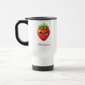 Monogram cute strawberry kawaii reisebecher (Links)