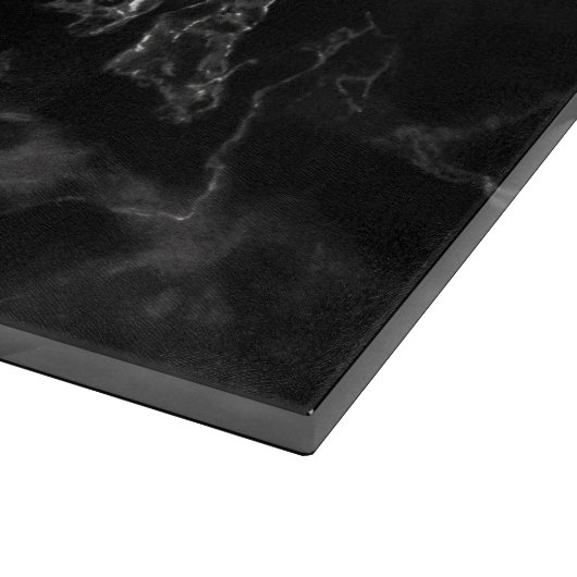 Monogram Cutting Board Schwarz-weißer Marmorstein Schneidebrett (Ecke)