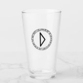 Monogram D - Viking Style - Pint Glass Glas (Vorderseite)