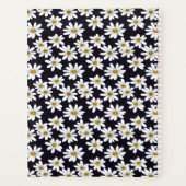 Monogram Daisy Floral Pattern Planer (Rückseite)
