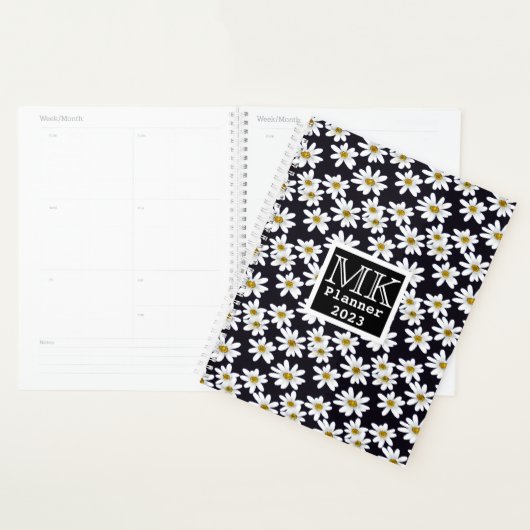 Monogram Daisy Floral Pattern Planer (Anzeige)