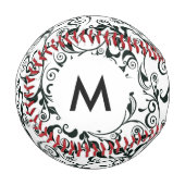 Monogram Damask Baseball (Vorderseite Links)
