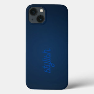 Monogram Dark Blue Case-Mate iPhone Hülle