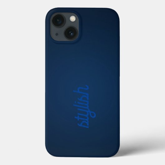 Monogram Dark Blue Case-Mate iPhone Hülle (Rückseite)