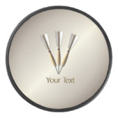 Monogram Darts Design Eishockey Puck (Vorderseite)