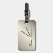 Monogram Darts Design Gepäckanhänger (Vorderseite vertikal)