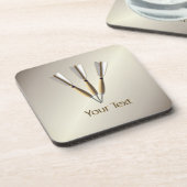 Monogram Darts Design Getränkeuntersetzer (Linke Seite)