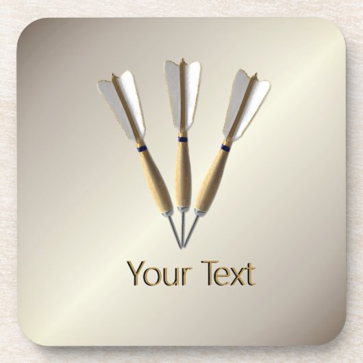 Monogram Darts Design Getränkeuntersetzer (Vorderseite)