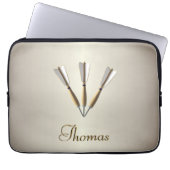 Monogram Darts Design Laptopschutzhülle (Vorderseite)