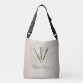 Monogram Darts Design Tragetaschen Mit Langen Trägern (Vorderseite)