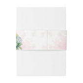 Monogram & Date  Sunflower Mason Jar Wedding    Einladungsbanderole (Rückseitenbeispiel)