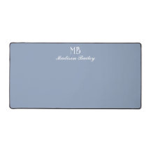 Monogram Decorative Typografie Dusty Blue