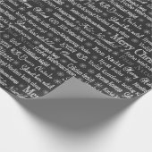 Monogram Decorative Weihnachtsdekor Geschenkpapier (Ecke)