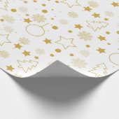 Monogram Decorative Weihnachtsdekor Geschenkpapier (Ecke)