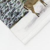 Monogram Deer Collage Hunters Fleece Blanket (Ecke)