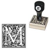 Monogram-Dekorationsbrief M Gummistempel (Stempel)