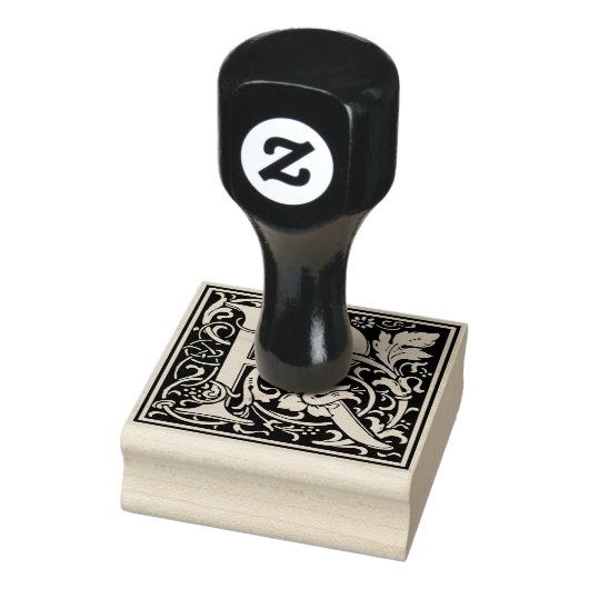 Monogram-Dekorationsbrief R Gummistempel (Stempel)