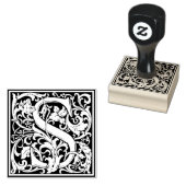 Monogram-Dekorationsbrief S Gummistempel (Stempel)