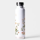Monogram Delicate Spring Floral Botanical Trinkflasche (Links)