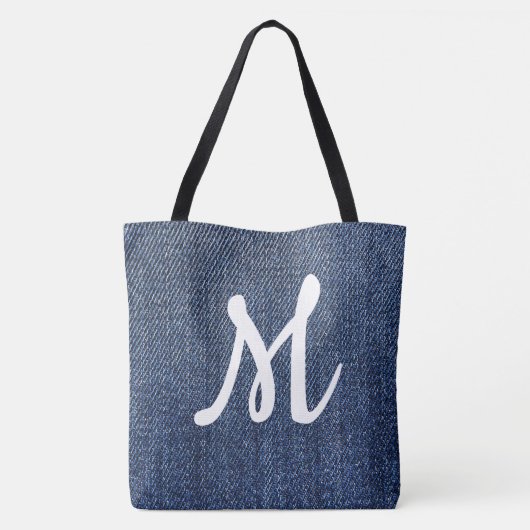 Monogram Denim Tasche (Rückseite)