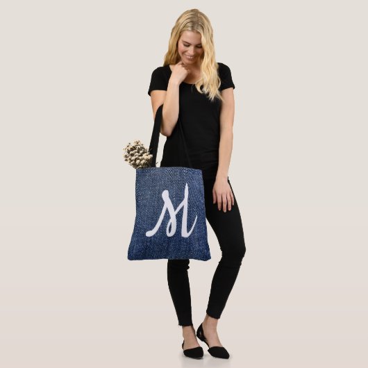 Monogram Denim Tasche (Am Model)