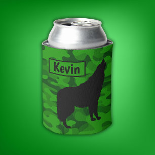 Monogram der modernen grünen Camouflage Black Wolf Dosenkühler