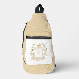 Monogram des Baby Carriage Wappen | Neutrales Baby Crossbody Bag