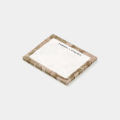 Monogram Desert Beige Brown Green Camouflage Camou Post-it Klebezettel (angewinkelt)