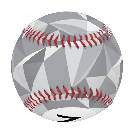 Monogram Diamond Pattern - Abstraktes Polygon Baseball (Rückseite)