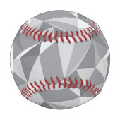 Monogram Diamond Pattern - Abstraktes Polygon Baseball (Vorderseite)