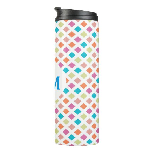 Monogram Diamond Pattern Thermo Tumbler Thermosbecher (Nach rechts gedreht)